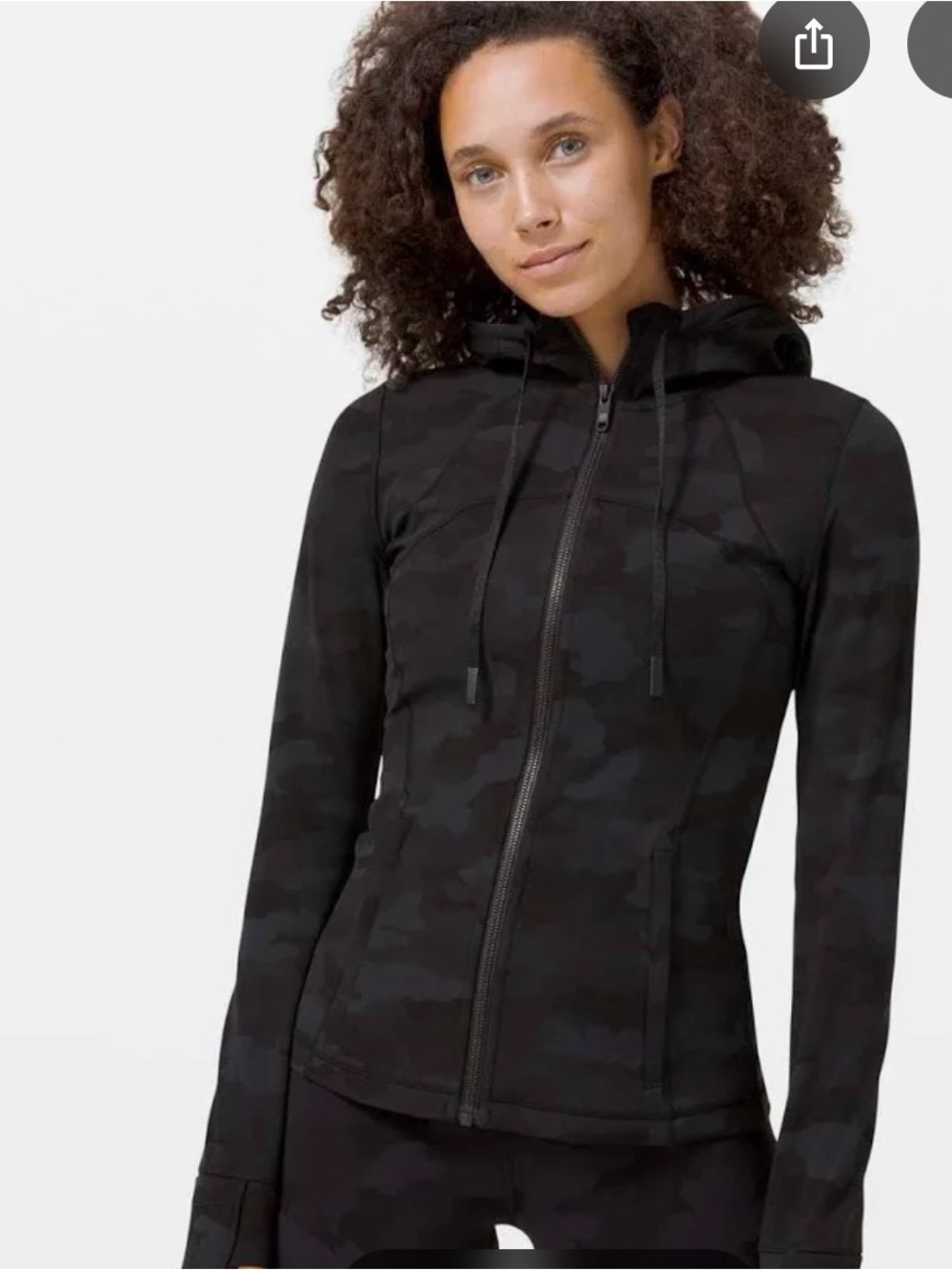 Lululemon Hooded Define Jacket Nulu Heritage 365 Camo Deep Coal Multi Sz 4
